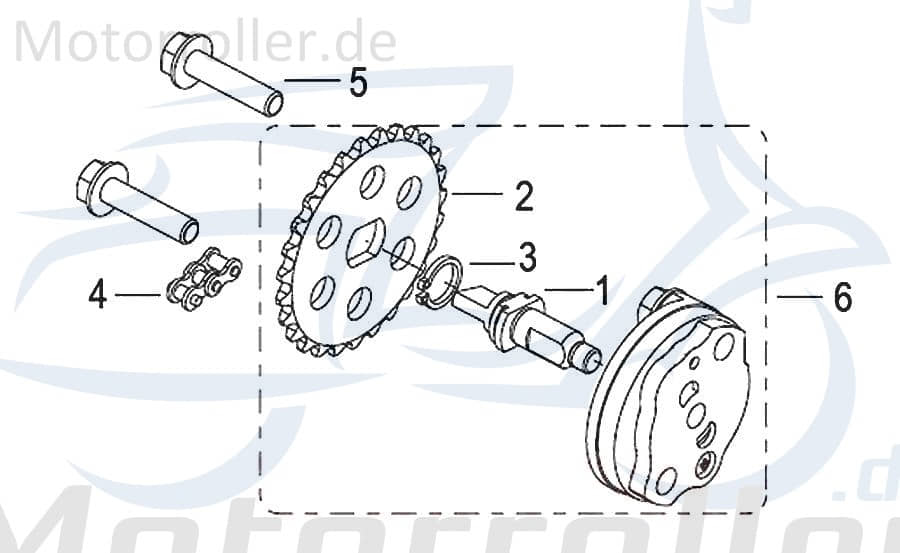 SMC Ölpumpe Generic Zion 125 Öl-Pumpe Oil-Pump 269013000000 Motorroller.de Oil-Pumpe Oilpumpe 125ccm-4Takt Soho 125 Mokick Ersatzteil Service