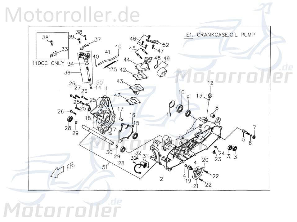 PGO Ansaugstutzen T-Rex 50 Ansaugschlauch Roller 50ccm 2Takt Motorroller.de Ansaugkrümmer Ansaugrohr Luftansaugrohr Ansauggummi Anschlussbogen Scooter