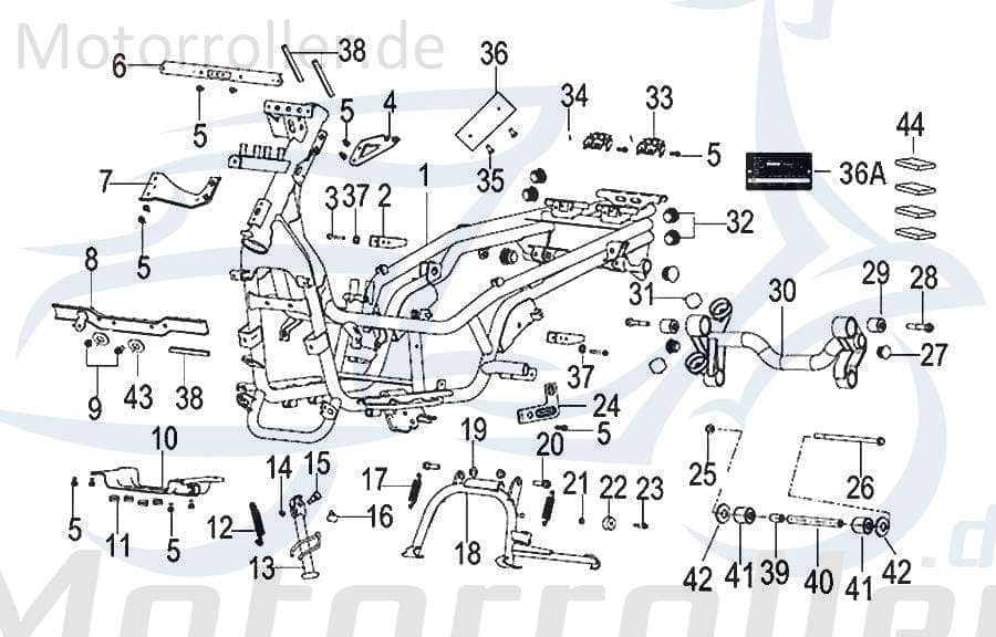 Kreidler INSIGNIO 125 DD Sitzbankschloss 125ccm 4Takt 58800T420000 Motorroller.de Verriegelung Schloss-Set Sicherungsschloss Schlossatz Schlossplatte