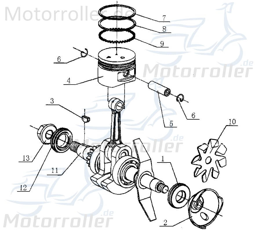 Sicherungsringe Kolbenbolzen Tongjian Kinderbuggy 40ccm 4Takt Motorroller.de Kolbenbolzensicherung Clips Sicherungen 40ccm-4Takt Ersatzteil Service