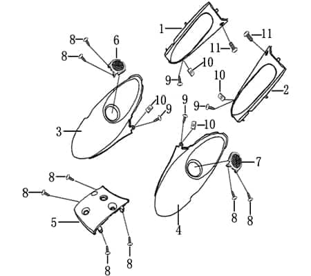 Rex Drive Sport 50 Stoßdämpfer Federbein 50ccm 2Takt 701294 Motorroller.de Gabelbein Feder-Bein Gabel-Bein Stoß-Dämpfer 50ccm-2Takt Scooter Jonway