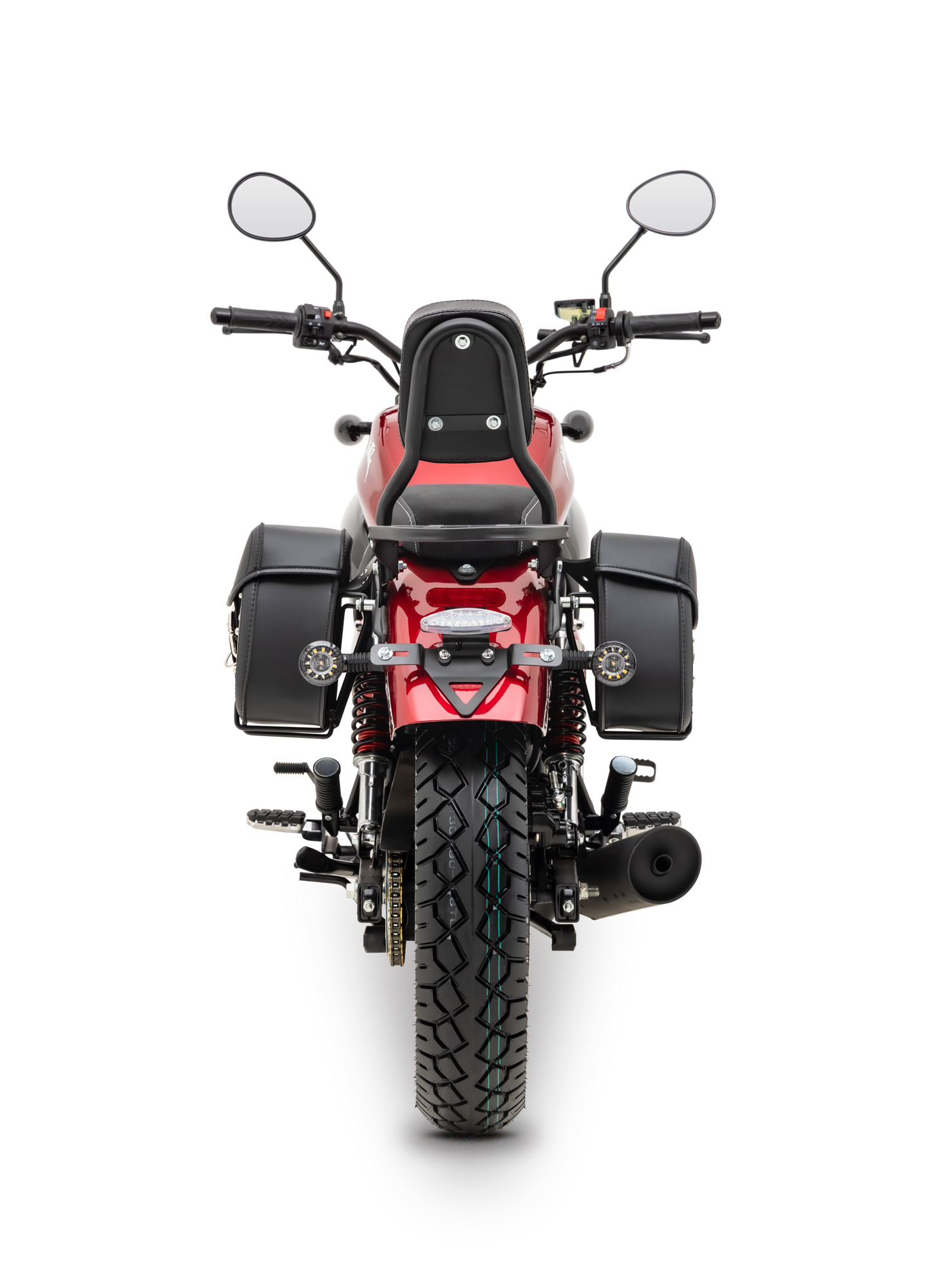 Motorrad Fighter 125 S-RS rot 90 km/h Euro 5+ Schaltmoped Chopper 125ccm 4 Takt Leichtkraftrad Krad Kraftrad