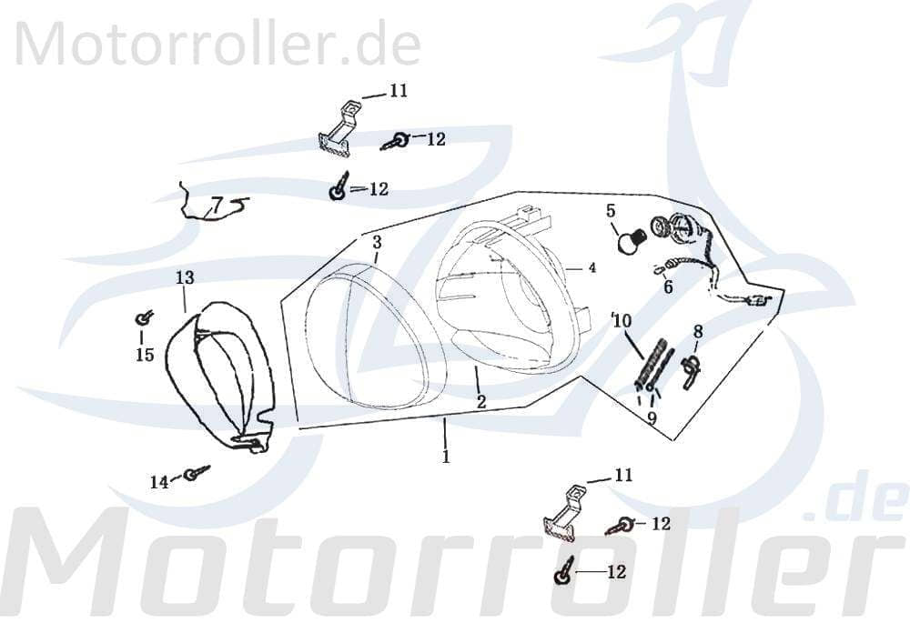 Rex Bergamo 50 Einstellschraubenhalter 50ccm 4Takt 33105-F8-9000 Motorroller.de 50ccm-4Takt Scooter Ersatzteil Service Inpektion Direktimport