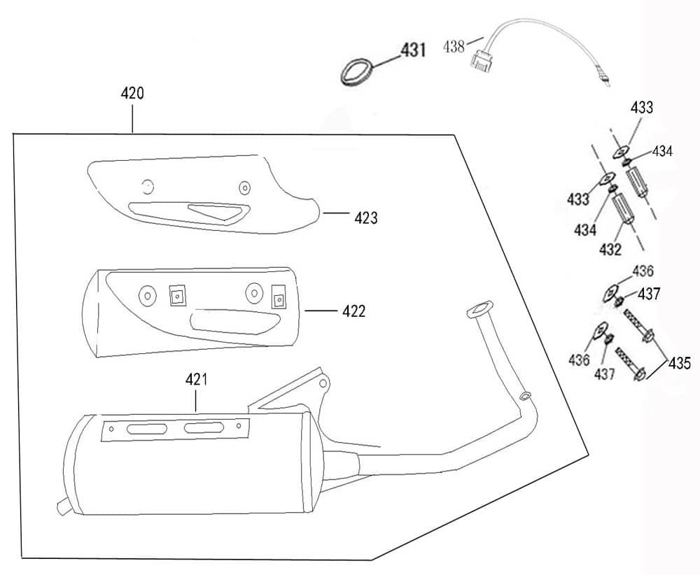 AGM GMX 460 Sport Unterlegscheibe 50ccm 4Takt 95801-08000-03 Motorroller.de 8mm Distanzhalter U-Scheibe Washer Beilagscheibe Ausgleichsscheibe Scooter
