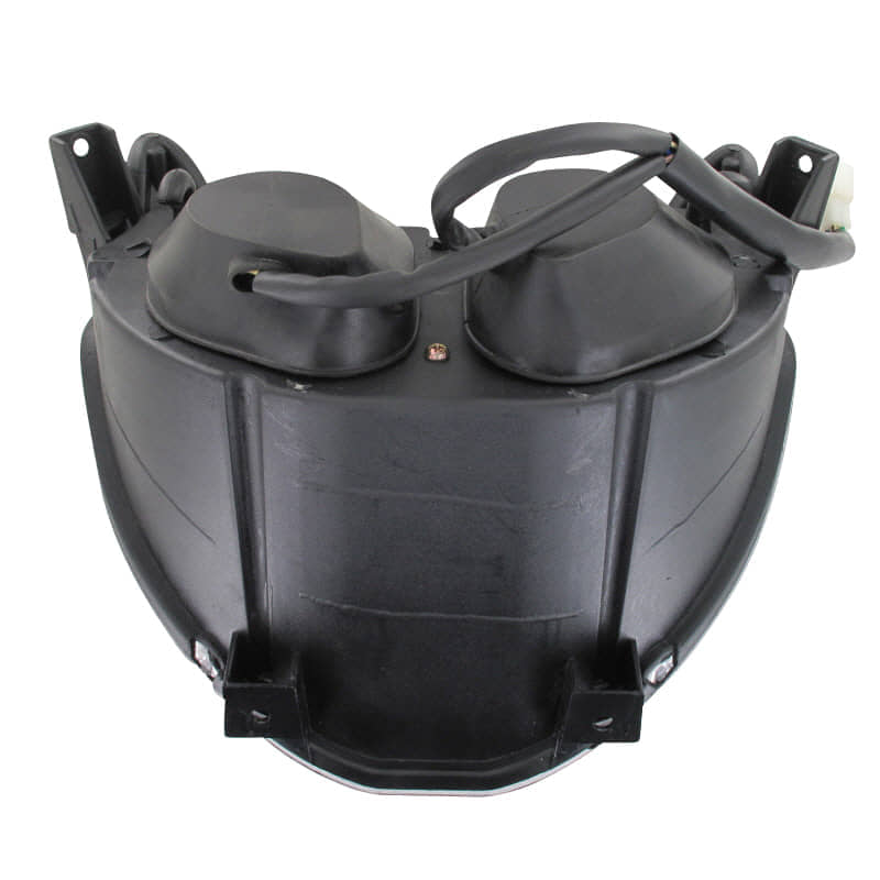 Scheinwerfer 12V 35/35W Sockel BA20d Baotian 50ccm 2Takt Motorroller.de Frontscheinwerfer Hauptscheinwerfer Front-Scheinwerfer Vorderlicht Frontlicht