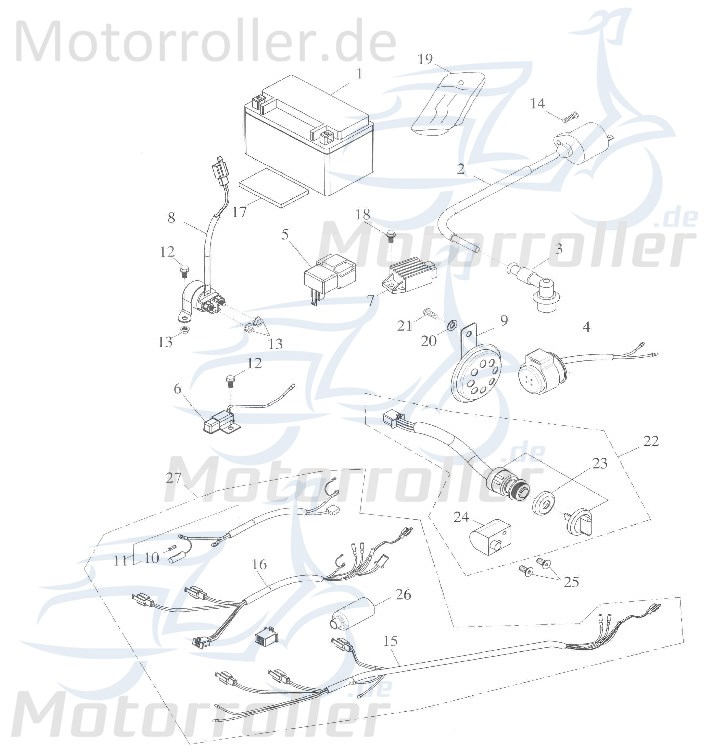 Adly GK 125 CDI Zündbox Buggy 50ccm 4Takt 30410-120-000 Motorroller.de Steuergerät CDI-Einheit Blackbox Zündeinheit 139QMB Ersatzteil Service