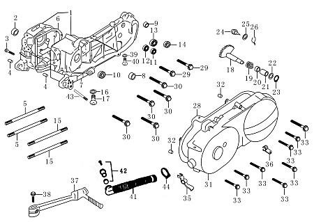 Anlaufscheibe 21x14x1mm 125/180ccm Aeon Quad ATV FIG-E1-22 Motorroller.de Spannscheibe Zwischenscheibe Anlauf-Scheibe Spann-Scheibe 152QMI Offroad