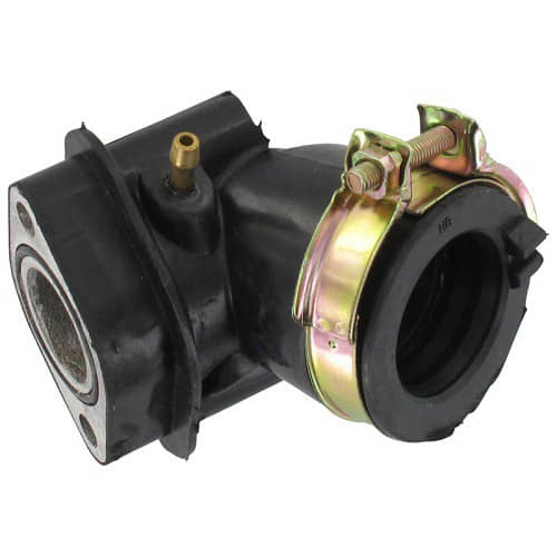 Ansaugstutzen offen 22/35mm mit Schelle O-Ring 125ccm 4Takt Motorroller.de 125/180ccm Ansaugkrümmer Ansaugrohr Luftansaugrohr Ansauggummi Ansaugbogen