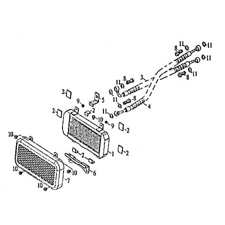 Rex Quad 150 Ölschlauch Einlass Ölleitung 200ccm 4Takt 91053 Motorroller.de Öl-Schlauch Öl-leitung Ölrohr Ausgangsschlauch Eingangschlauch ATV UTV