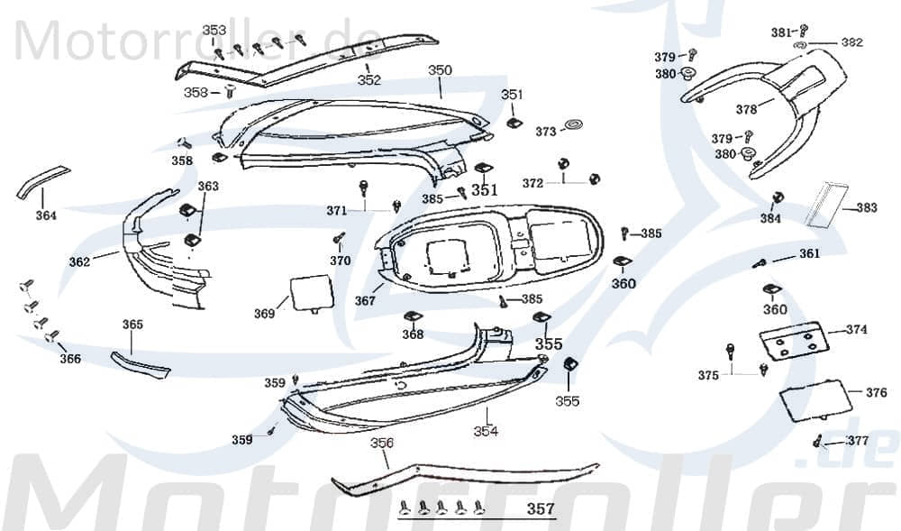 Rex Bergamo 50 Hutmutter M6 Hut-Mutter 50ccm 4Takt 740549 Motorroller.de Sechskant-Mutter Abschlussmutter Abschluss-Mutter 50ccm-4Takt Scooter Service