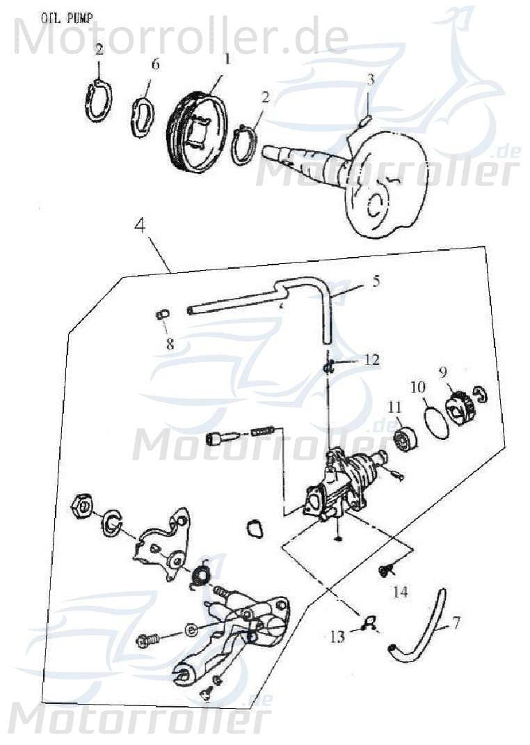 Adly ATV100 Ölschlauch Quad 50ccm 2Takt ABR-94400-0205250 Motorroller.de zum Vergaser 2x5x250mm Ölleitung Öl-Schlauch Öl-leitung Ölrohr Yamaha UTV