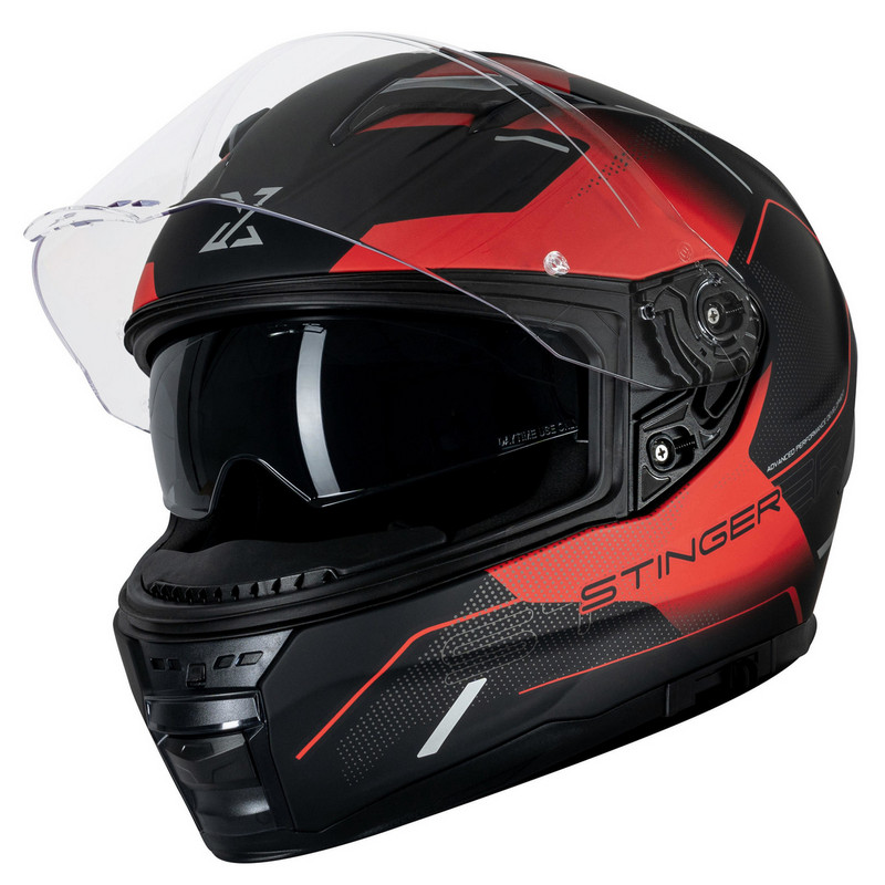 Helm "SX-82.03/R1" Integralhelm schwarz-rot matt Gr. 63/64/XXL Motorradhelm Rollerhelm Scooterhelm Schutzhelm Sturzhelm