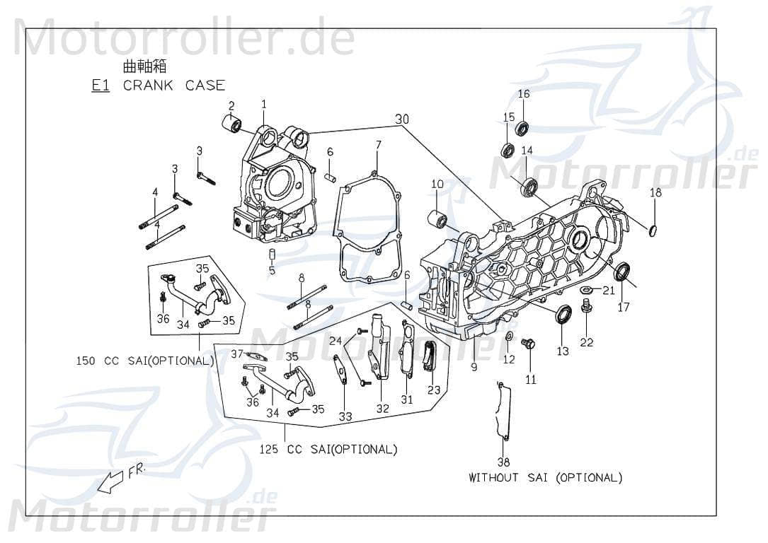 Sekundärluftschlauch PGO C1286201000 Motorroller.de
