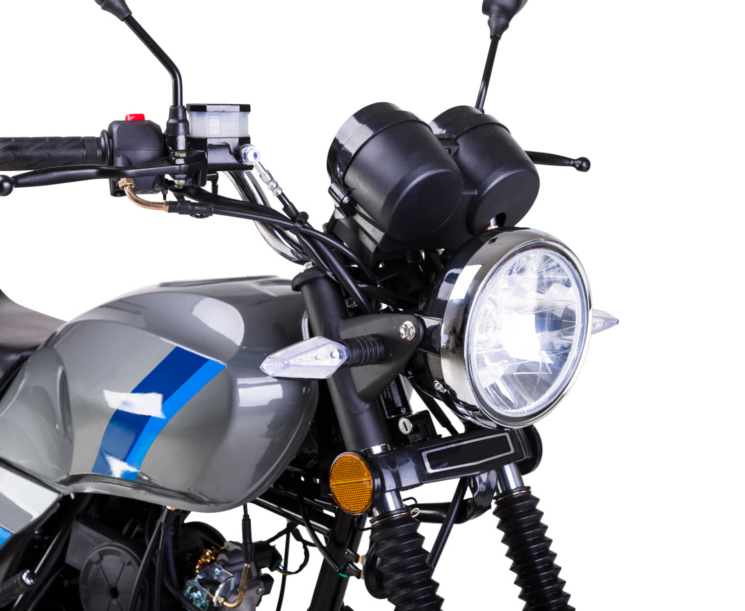 Motorrad Fighter 50 C-RS schwarz 45 km/h Euro 5 Schaltmoped Mokick Kleinkraftrad