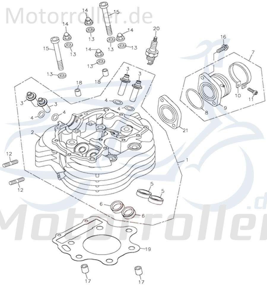 Dichtung Zylinderkopf Adly Zylinderkopfdichtung 272ccm 4Takt Motorroller.de Zylinderkopf-Dichtung 100ccm-2Takt Quad ATV ATV 300 Crossroad Sentinel UTV