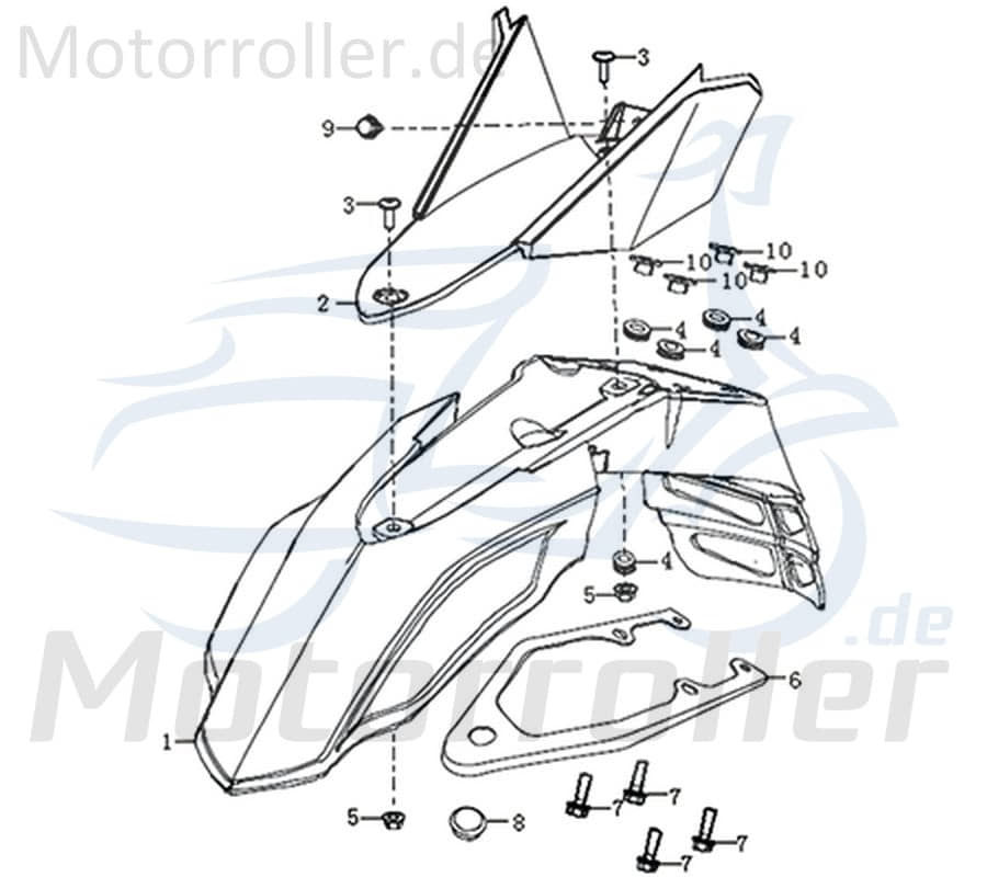 Schraube M6x16mm Maschinenschraube Flanschschraube 781206 Motorroller.de Bundschraube Flansch-Schraube Maschinen-Schraube Bund-Schraube Scooter Moped
