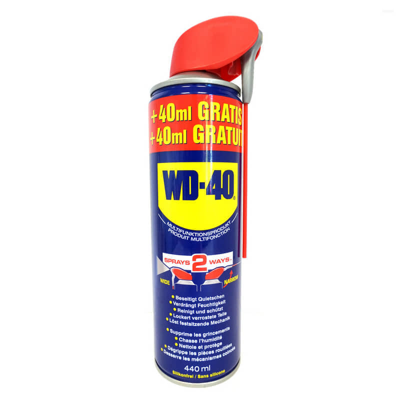 Vielzweckspray WD-40 400 ml + 40ml Sprühdose mit Smartstraw Multifunktionsspray Multiöl