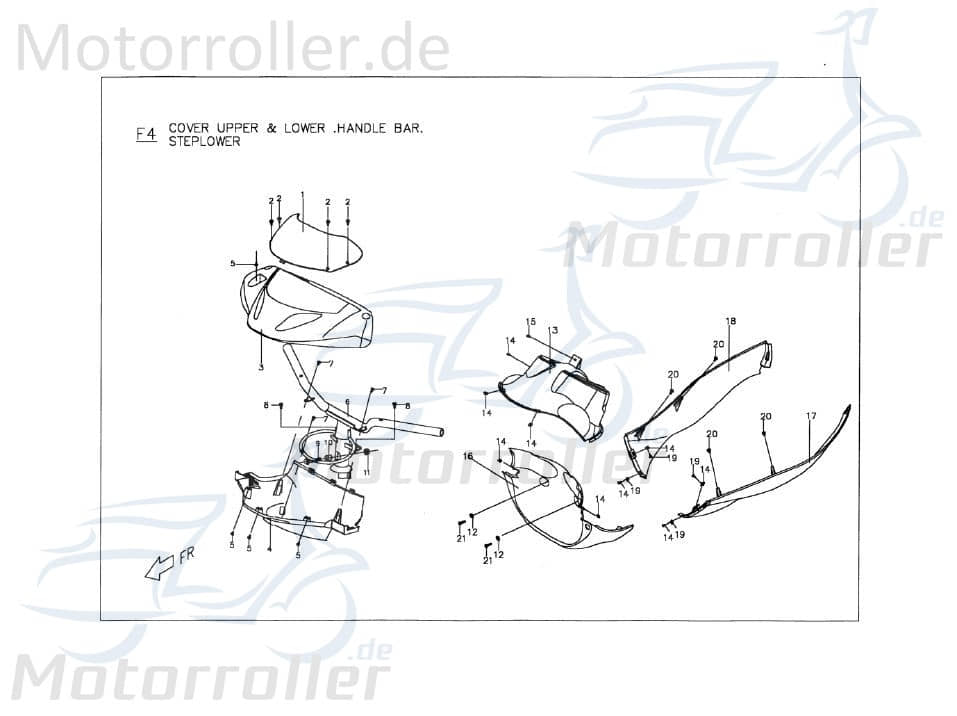 PGO Lenker schwarz TR3 Lenkung Lenkstange Lenkwelle C1612004600 Motorroller.de Lenk-Stange Zweiradlenker Rollerlenker T-Rex 110 Mokick Ersatzteil