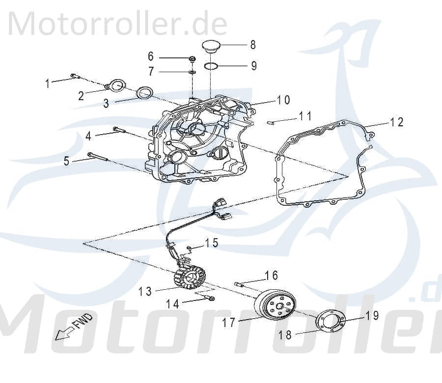 AEON Schraube Innensechskant Linksgewinde M8x18mm ATV 346ccm 4Takt Motorroller.de Maschinenschraube Maschinen-Schraube UTV