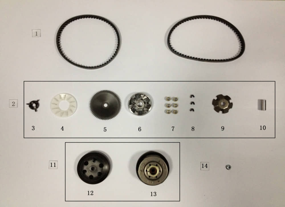 AGM GMX 460 Retro Classic Antriebsscheibe 50ccm 4Takt 22110-SQ5A-9000 Motorroller.de frei Riemenscheibe Freie Scooter GMX 460 Retro Classic NF Edition