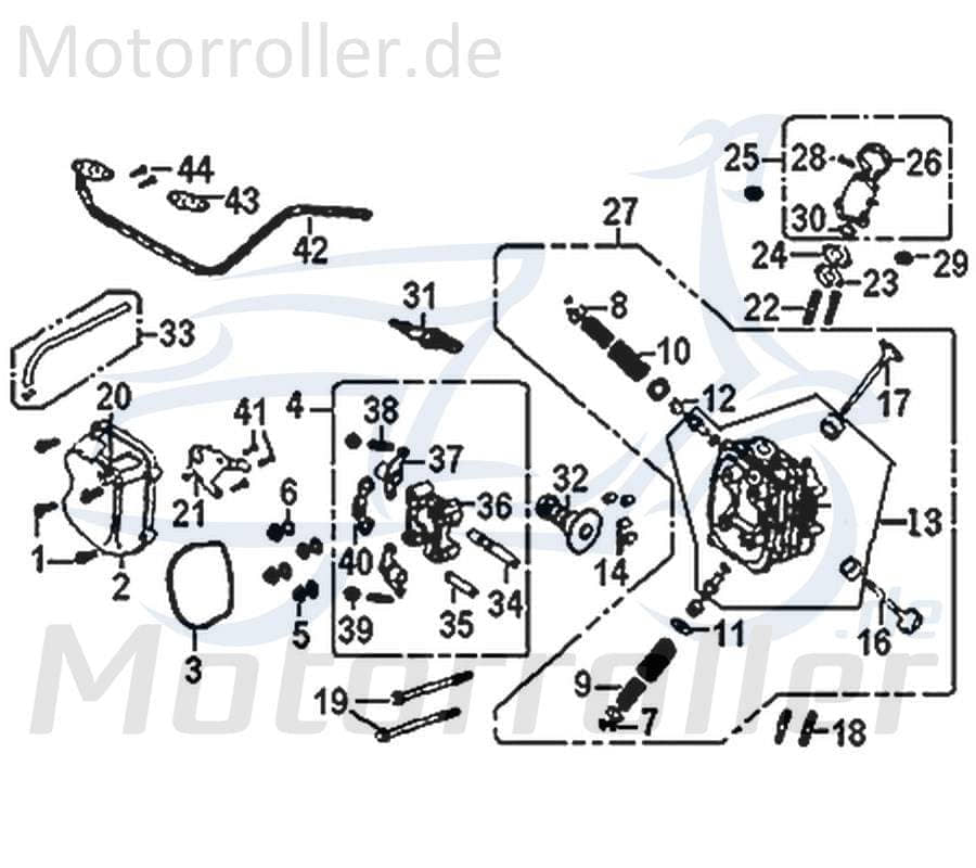 E-Ton Viper 150 Dichtung SEAL 150ccm 4Takt 12391-GY6A-9000 Motorroller.de Abdichtung Gasket Quad ATV EXL 150 Yukon UTV Ersatzteil Service Inpektion