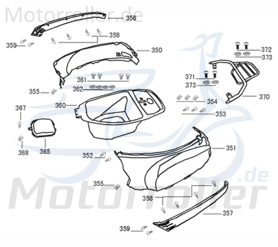Gepäckträger Heckverkleidung Motorrad Kreidler 740139