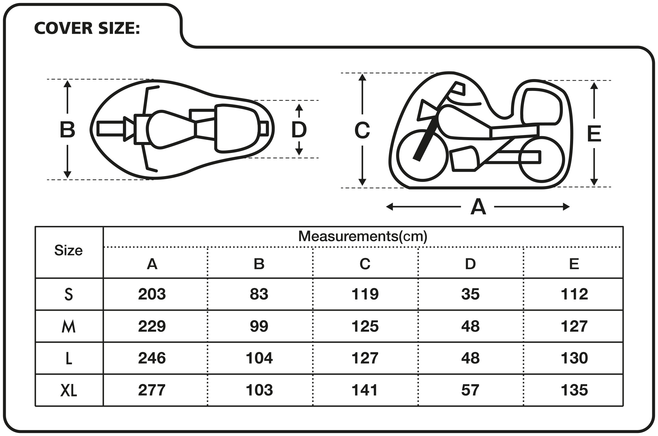 Faltgarage Roller Motorrad Moped Abdeckung Abdeckplane Gr. XL mit Topcase-Erhöhung