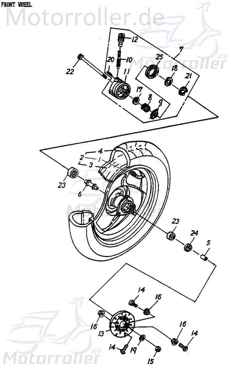 Adly Steckachse M10x1,25mm JET 50 Zapfwelle 50ccm 2Takt Motorroller.de Achswelle Steckwelle Achs-Welle Minarelli liegend Scooter Ersatzteil Service