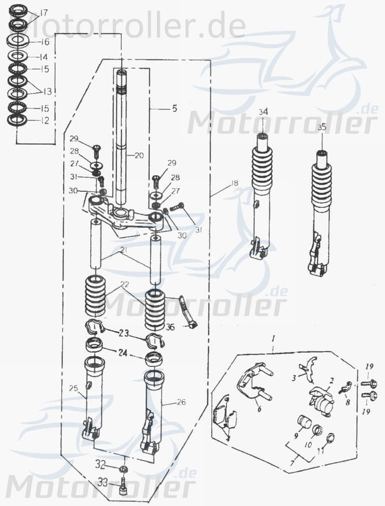 Rex 50 Brems-Schuhe Bremsbelag Bremsbeläge Bremsklötze Motorroller.de 50ccm 2Takt 1E40QMB YY50QT-28 50cc 2T Minarelli liegend Bremsbacken