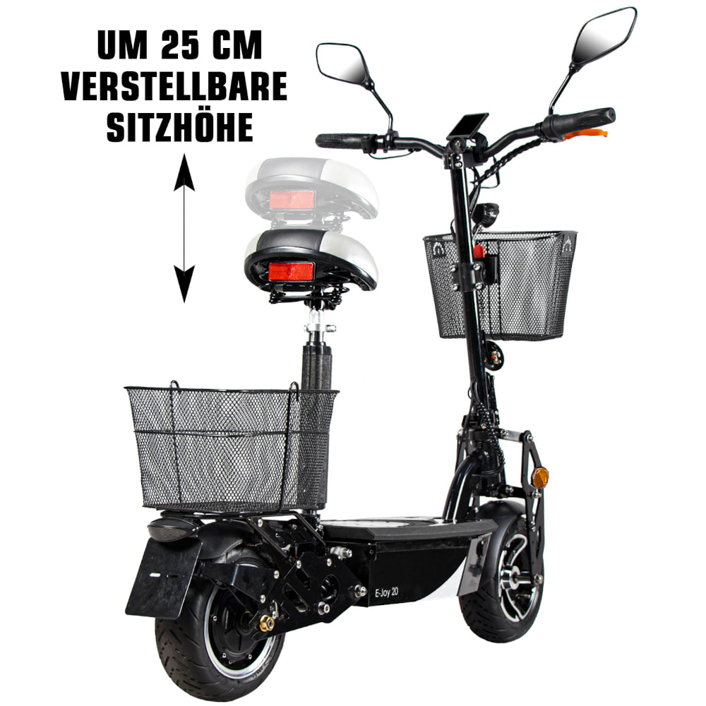 Elektroroller Scoody 20 E-Joy 20 km/h 36V-12Ah Bleigel-Akku 500 Watt E-Scooter E-Roller