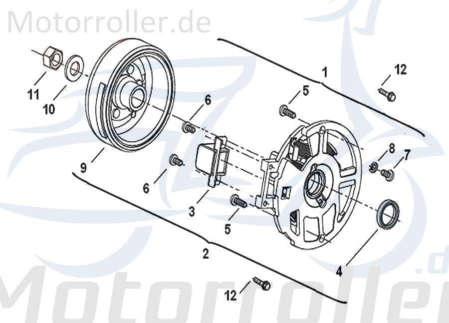 SMC Schraube M6x16mm Exploroer Defender EVO Quad B01070601664 Motorroller.de Bundschraube Maschinenschraube Flanschschraube Flansch-Schraube ATV