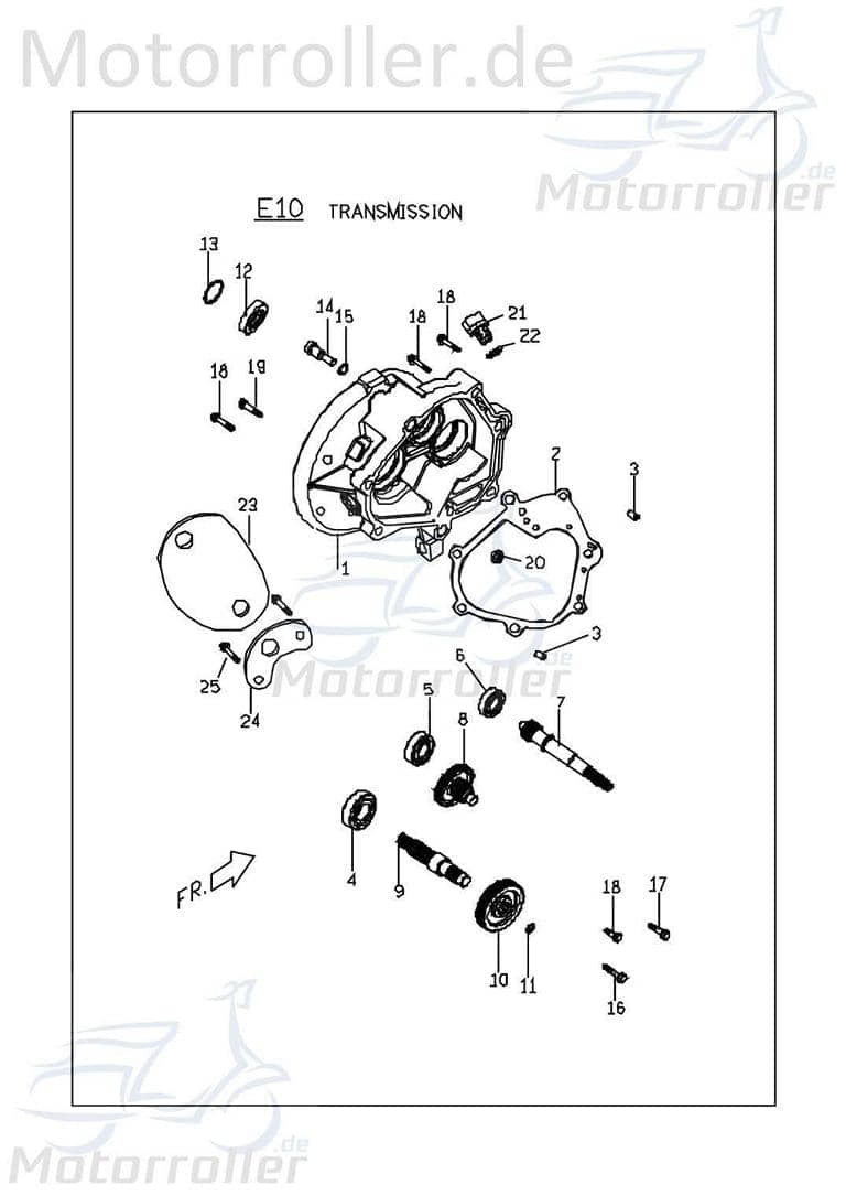 Chunlan Chopper Schraube M8x30mm 125ccm 4Takt ABB-07-NO.-13 Motorroller.de Bundschraube Maschinenschraube Flanschschraube Flansch-Schraube 244FM Moped