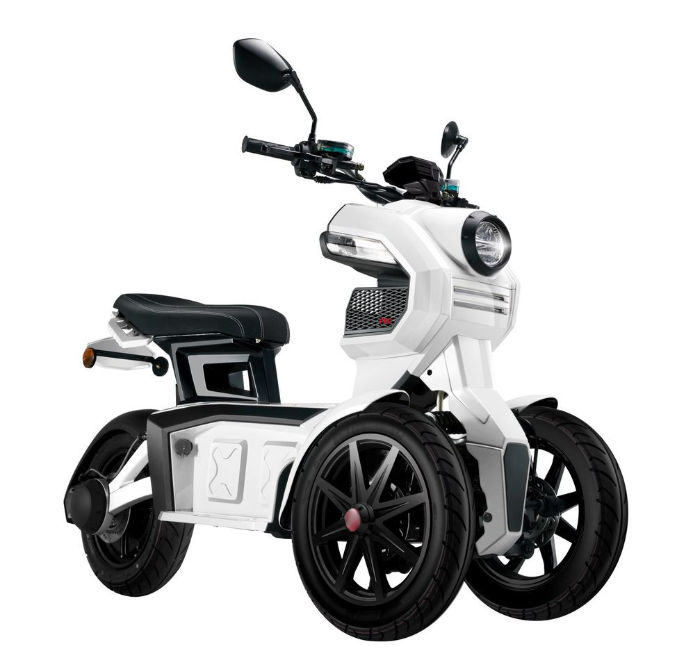 Dreirad Scoody E3 Trike IT-Z 45 km/h weiß 1490 Watt Elektroroller E-Scooter E-Roller E-Dreirad E-Trike Dreiradroller Mokick