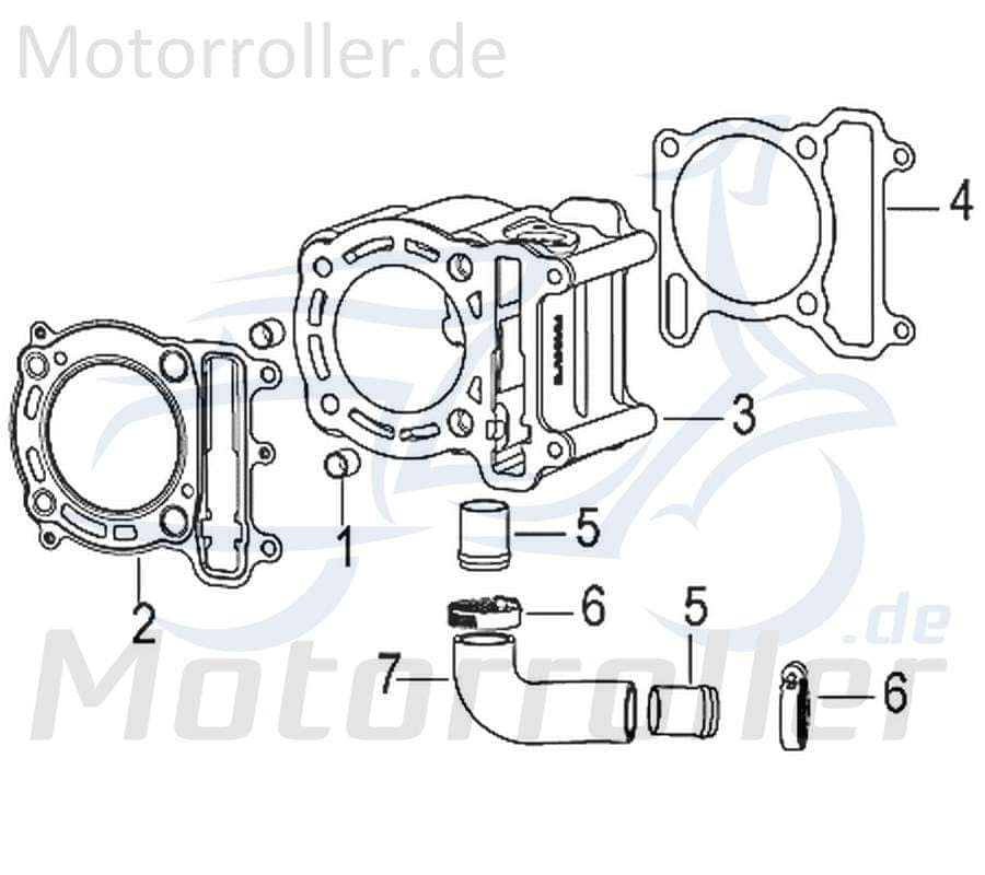 Zylinderfußdichtung 250ccm 4Takt 139025000000 Motorroller.de Zylinderdichtung Fuß-Dichtung Zylinderfuß-Dichtung 250ccm-4Takt