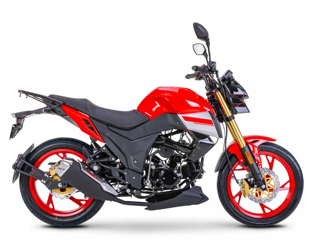 Motorrad Fighter 50 DV-RS rot 45 km/h Euro 5 Schaltmoped Mokick