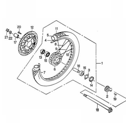 Rex Chopper 125 Bremsscheibe Motorrad 97020 Motorroller.de Scheibenbremse Vorderbremse Scheiben-Bremse Bremsplatte Brems-Scheibe