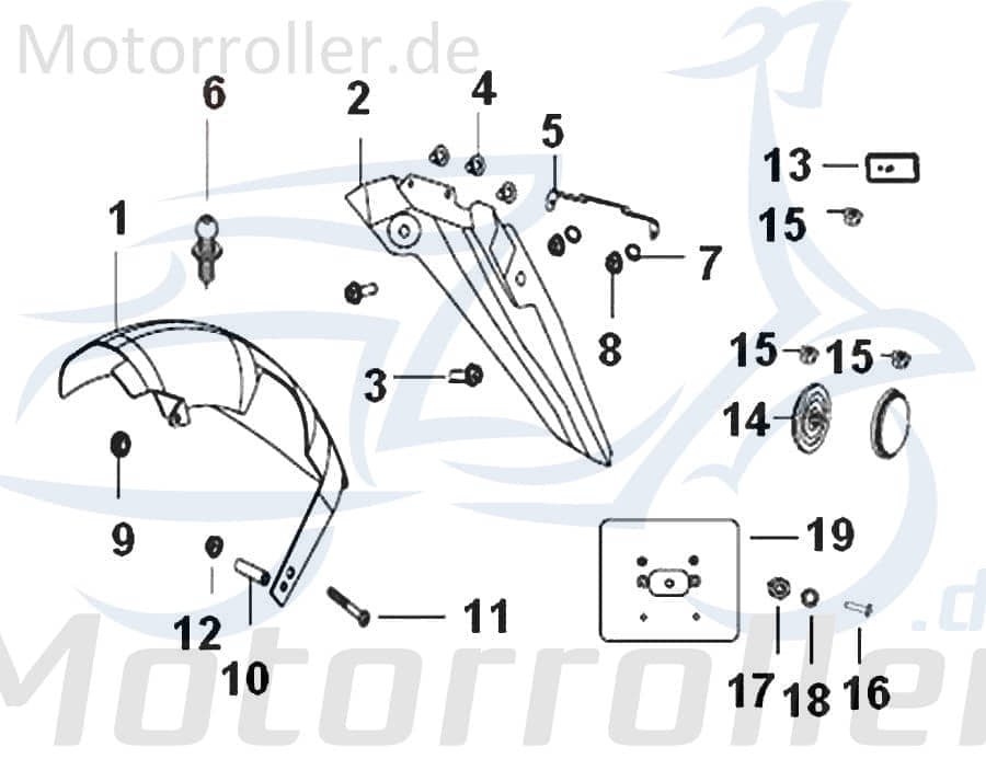 SMC Unterlegscheibe 6mm Generic Soho 125 Roller B07020000605 Motorroller.de Distanzhalter U-Scheibe Washer Beilagscheibe Ausgleichsscheibe Keeway
