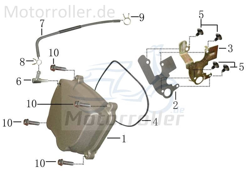 AEON Motorentlüftungsschlauch 400x8.5x6mm AEO-11211119-000 Motorroller.de 152QMI GY6 125/180ccm 4Takt Quad ATV Offroad Ersatzteil Service Inpektion