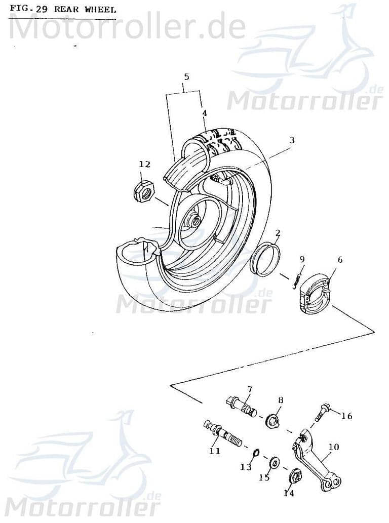 O-Ring Motorgehäuse 7-5x1-5mm Dichtung 152QMI-024-000