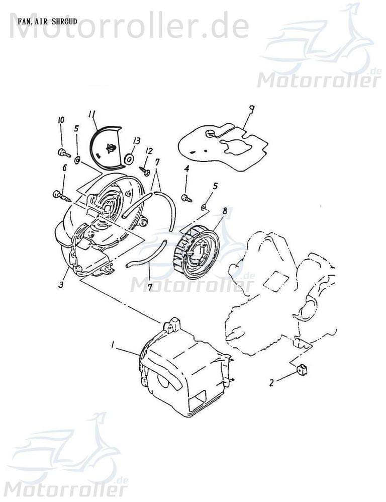 Gummistopfen Zylinderverkleidung Adly Gummikappe 50ccm 2Takt Motorroller.de Verschlussstopfen Gummi-Stopfen Pfropfen Dichtstopfen Verschluss-Stopfen