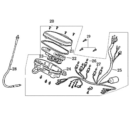 Glühbirne 12V 3.4W Tachobeleuchtung Kreidler Florett 2.0 50 City 740916 Motorroller.de Glühlampe Instrumentenverkleidung Leuchtmittel