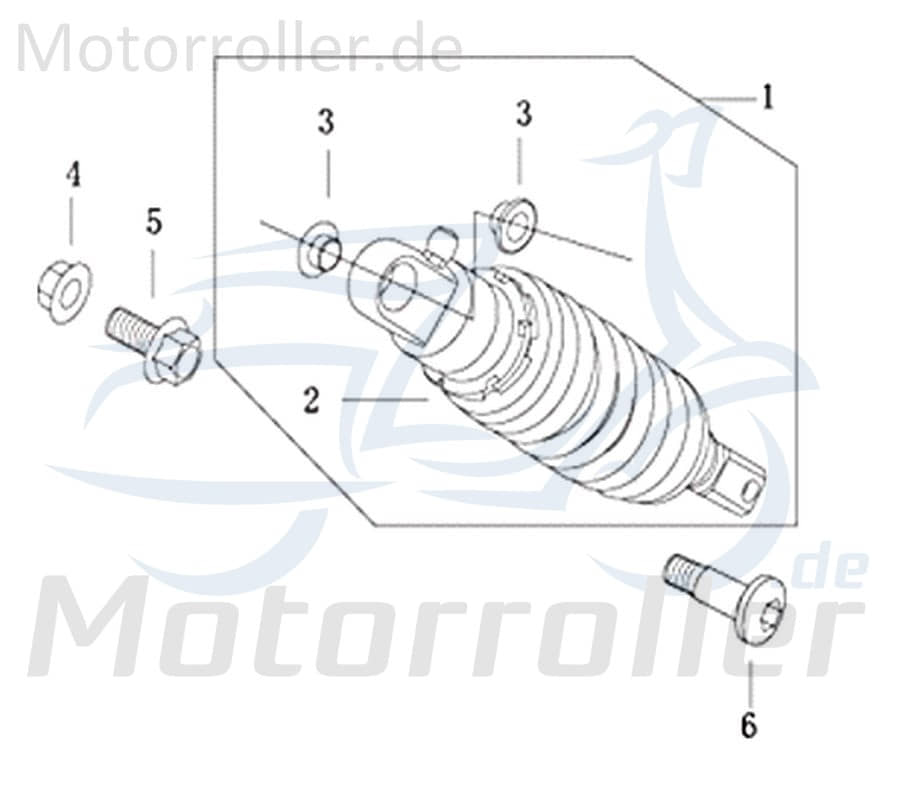 Schraube M12x1.25x50mm Innensechskant Kreidler DICE SM 50 LC 733417 Motorroller.de Innensechskantschraube Maschinenschraube Motorrad
