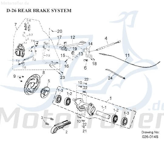 AEON Bremsbeläge hinten vorn Bremsbelag 45120-182-000