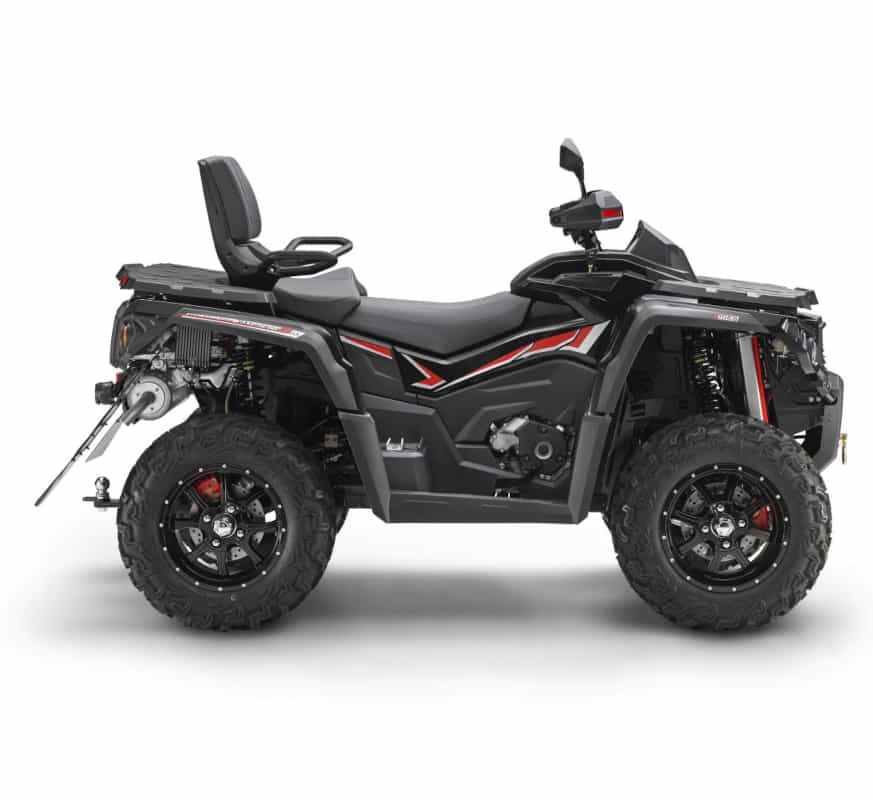 Quad Fighter PC 650+ EPS titangrau LOF Euro 5 ATV Straßenzulassung V-Twin V2 Motor