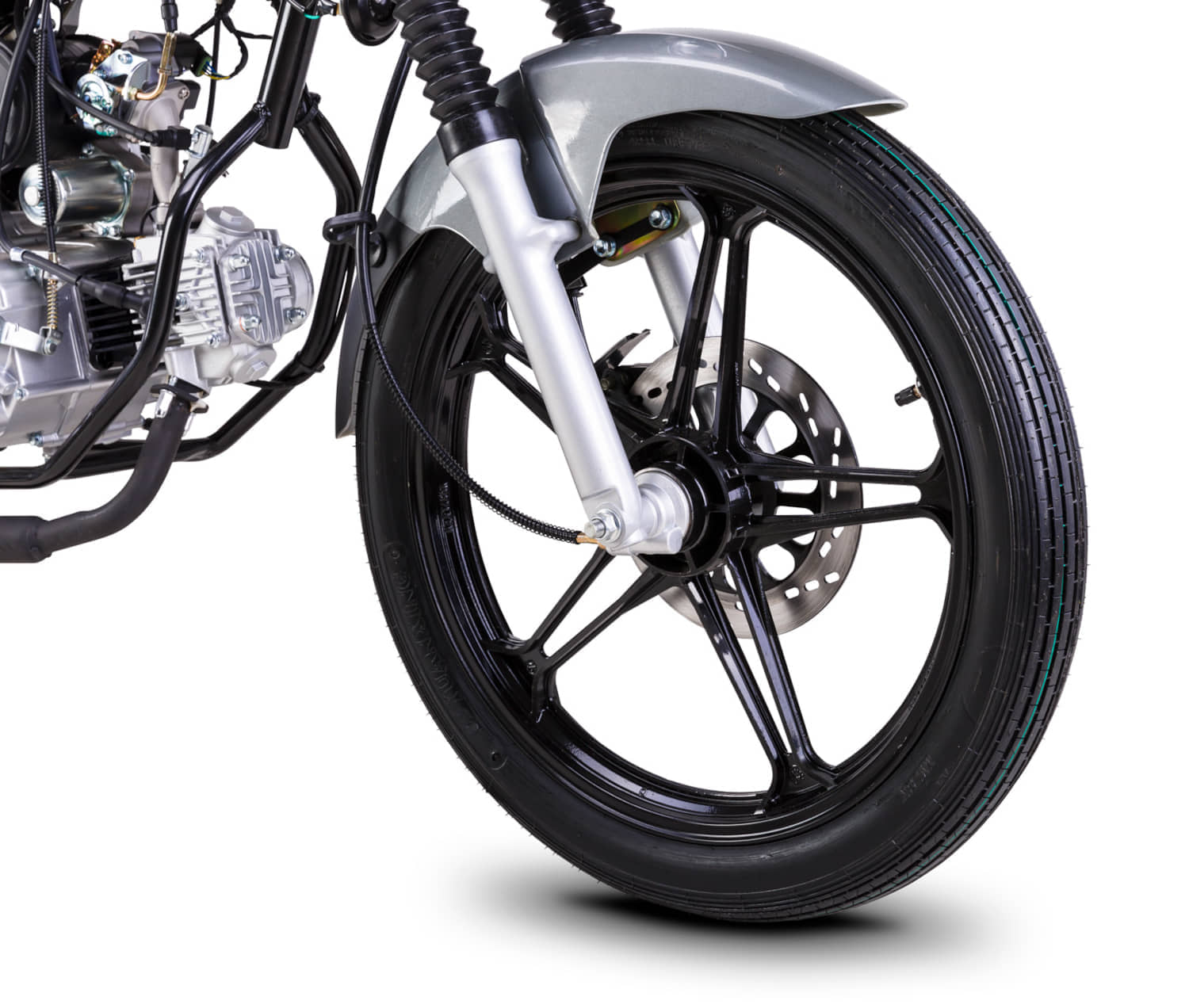 Motorrad Fighter 50 C-RS grau 45 km/h Euro 5 Schaltmoped Mokick Kleinkraftrad