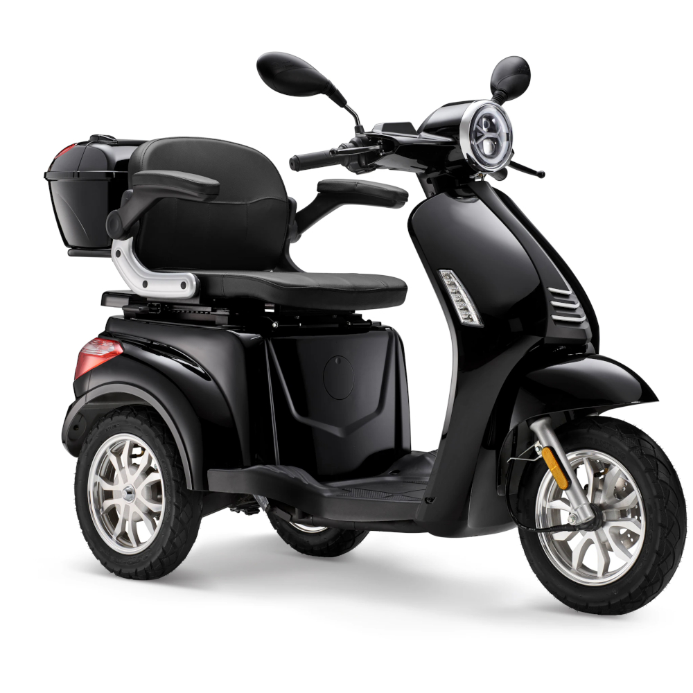 Elektroroller Scoody TD-K schwarz 800W 20 km/h Dreiradroller Trike Seniorenroller E-Roller E-Scooter