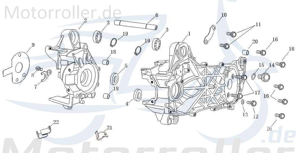 AGM GMX 50 Bundschraube M6x10mm 50ccm 2Takt GB-T5787-M6X10 Motorroller.de Maschinenschraube Flanschschraube Flansch-Schraube Maschinen-Schraube Luxxon