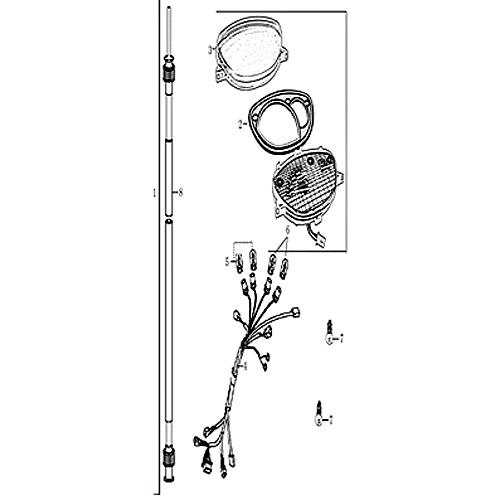 Tachometer bis 80km/h ohne Kabelbaum Motorroller 706376
