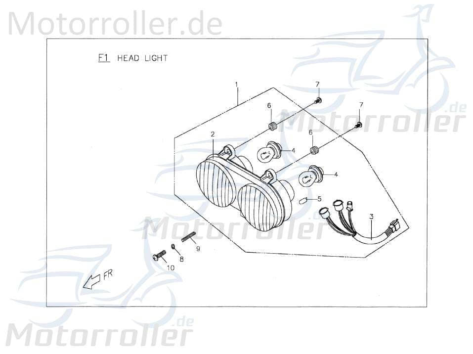 PGO Birne Scheinwerfer Bilux 12V 35/35W Glühbirne 50ccm 2Takt Motorroller.de Leuchtmittel Hauptscheinwerfer Frontscheinwerfer Scheinwerferlampe PMX 50