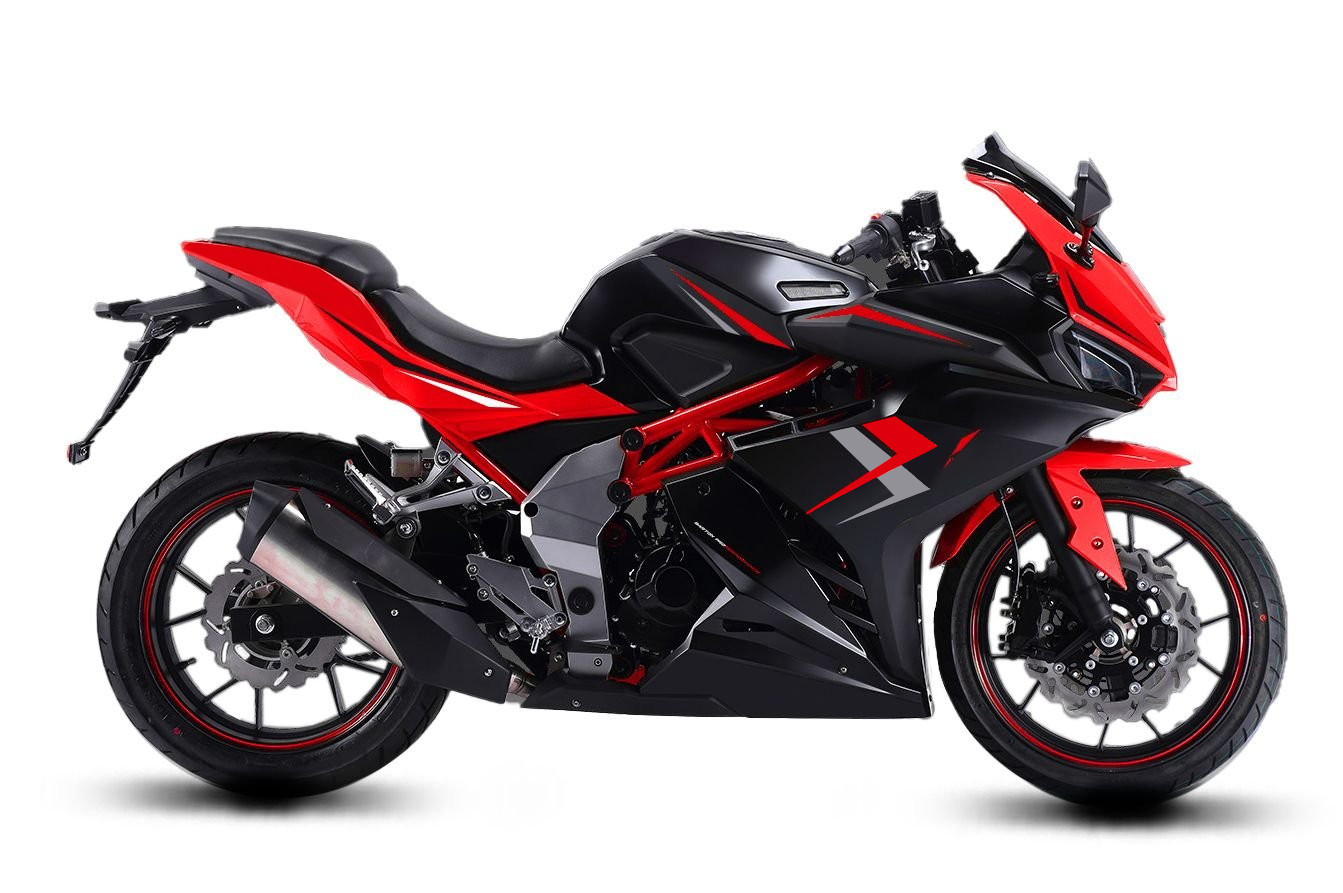 Motorrad Fighter 125 BL-S rot 95 km/h Euro 5+ Schaltmoped 125ccm 4 Takt Leichtkraftrad Krad Kraftrad